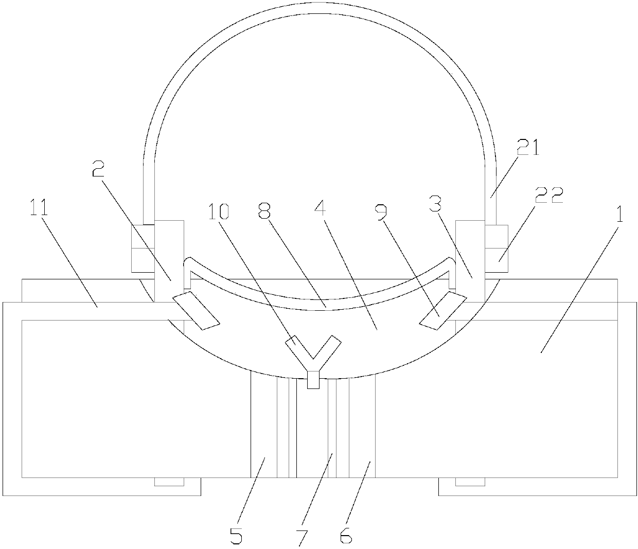 Device for amotio retinae postoperative rehabilitation