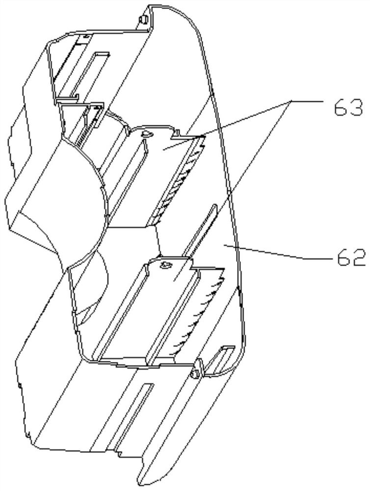 A glue-feeding device and glue-feeding method for injection-molded water tanks