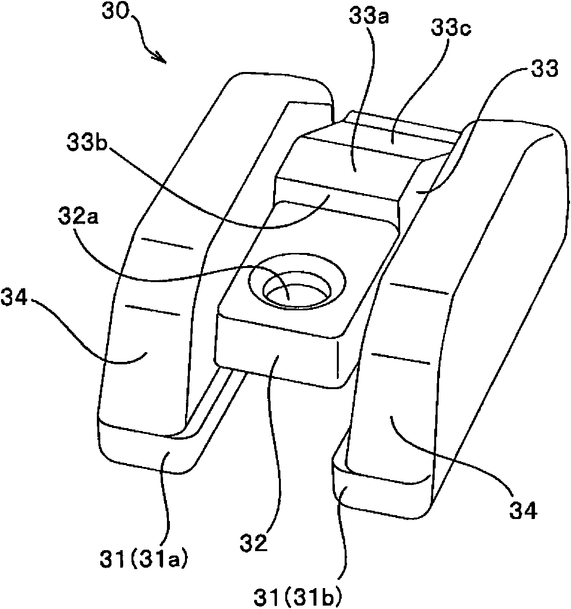 Slider for slide fastener