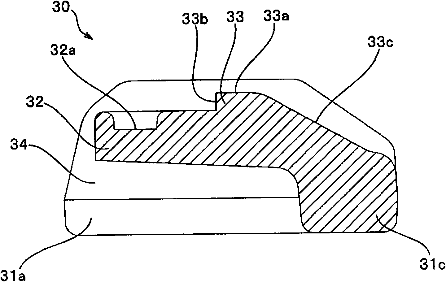 Slider for slide fastener