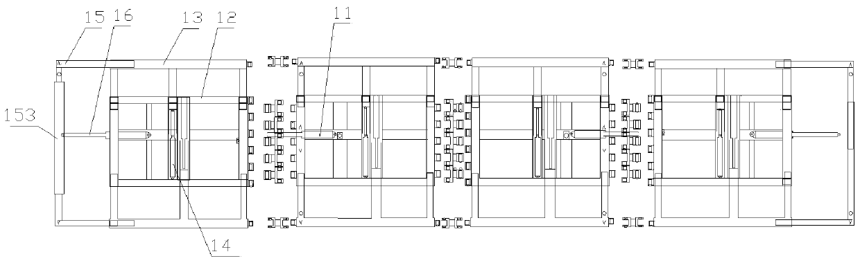 An airborne advance support device that can be lifted, folded and extended