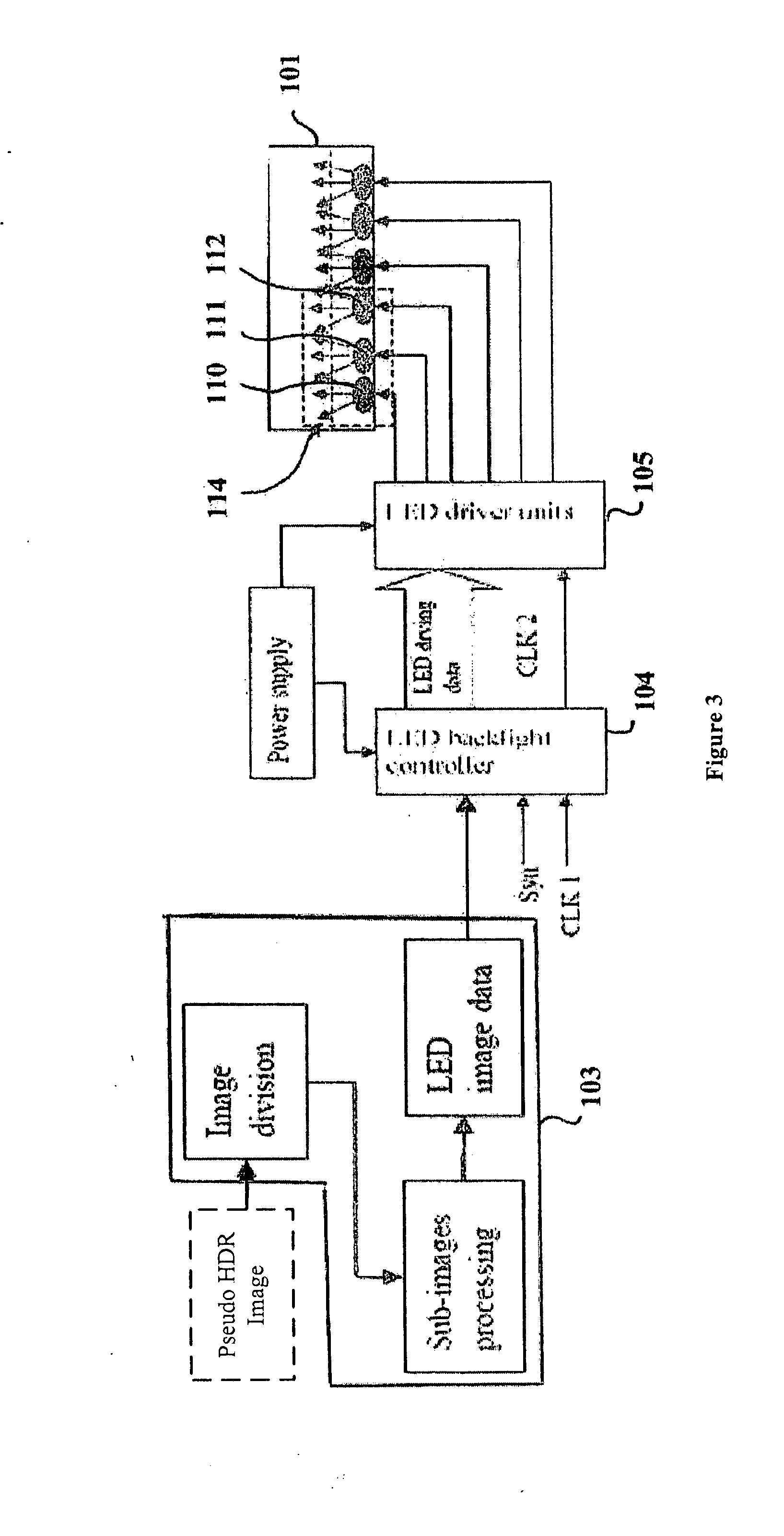 Method of displaying a low dynamic range image in a high dynamic range