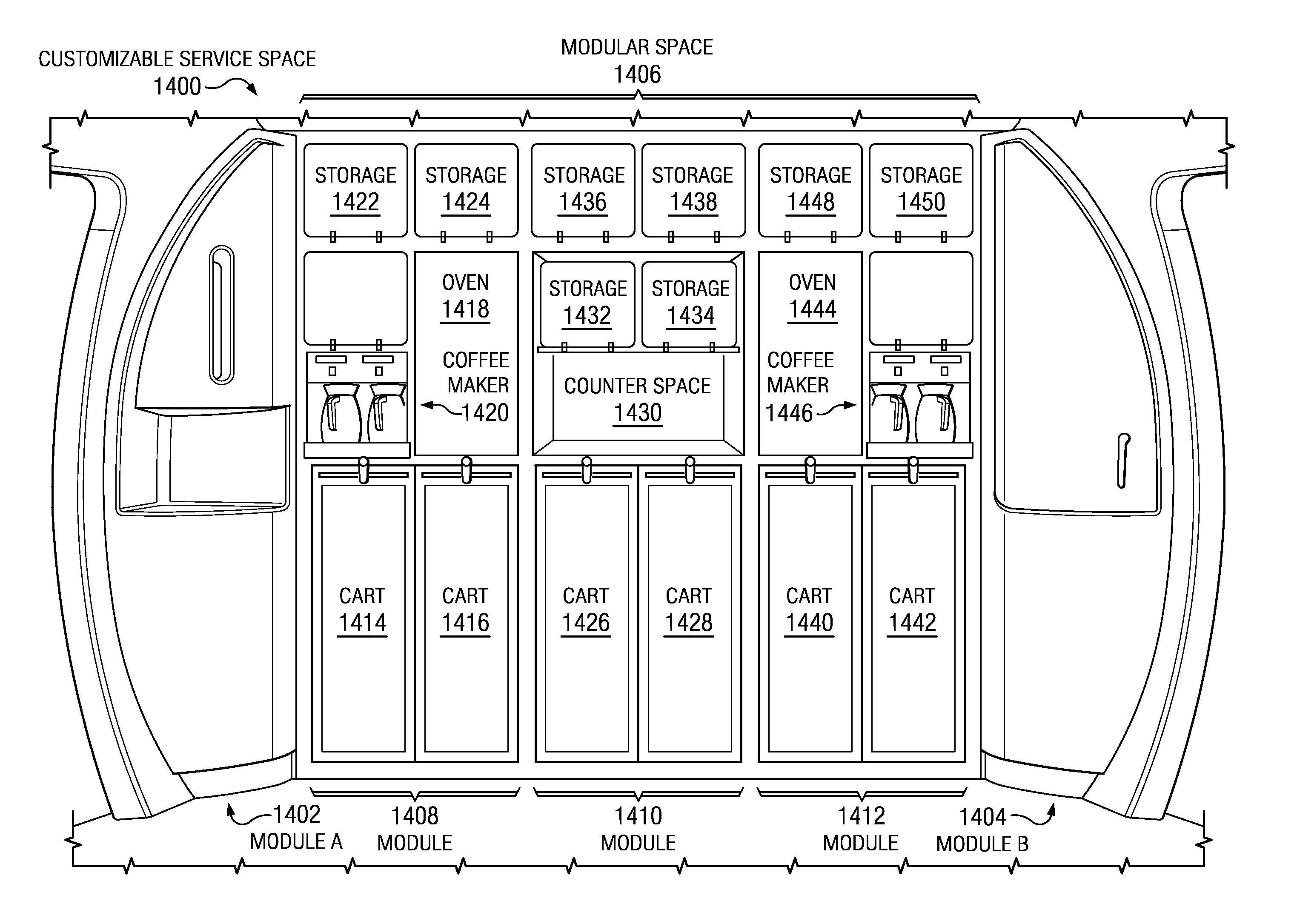 Customizable service space