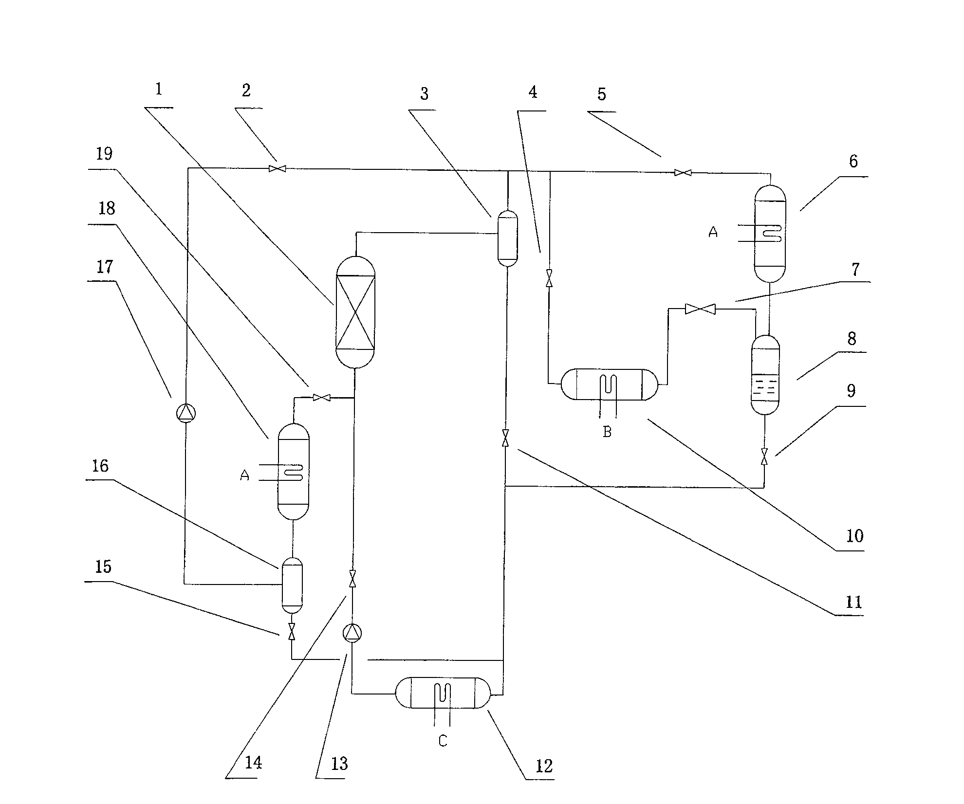 Heat energy driven direct regeneration adsorb cooling cycle system