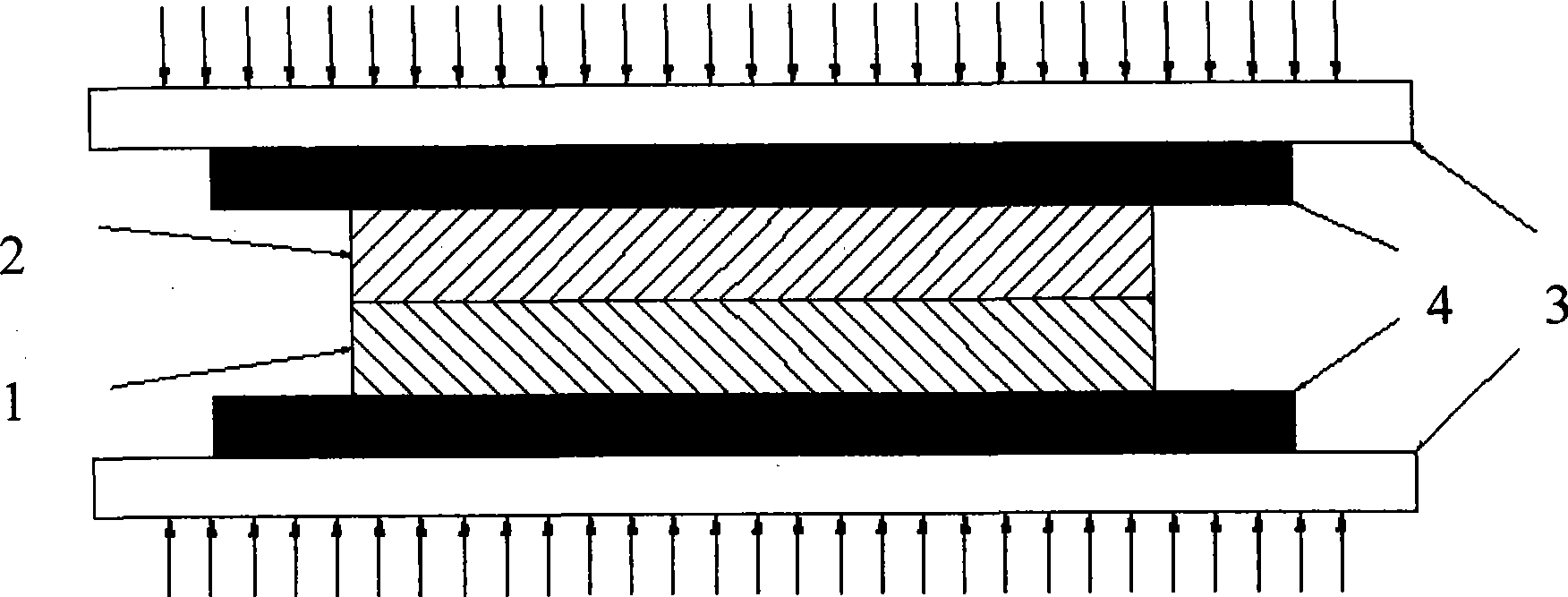 Vacuum diffusion welding process for glass and metal