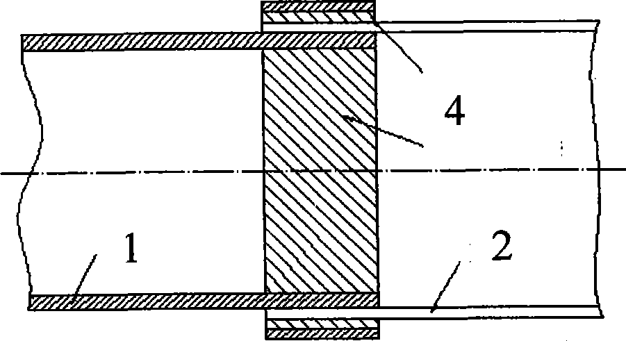 Vacuum diffusion welding process for glass and metal