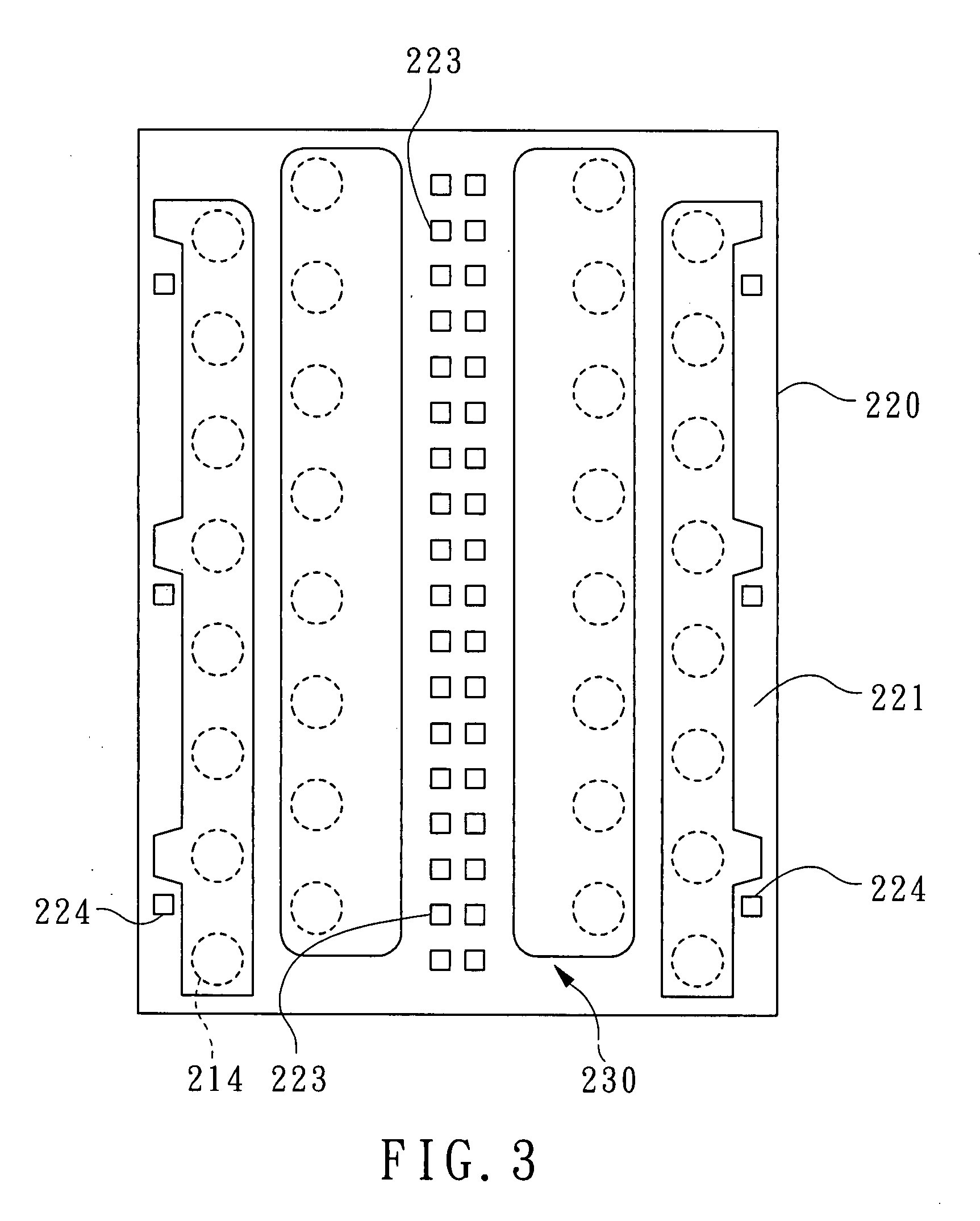 BGA package with leads on chip field of the invention