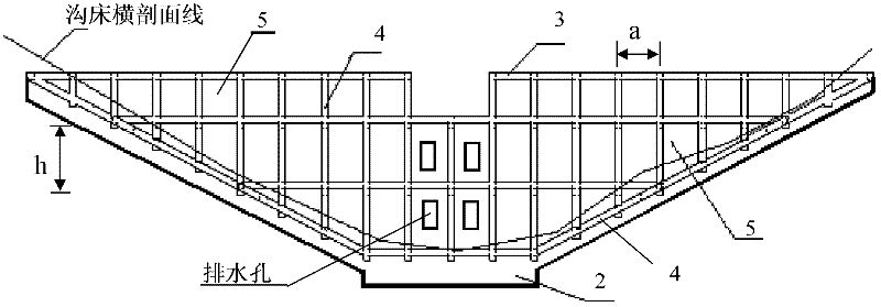 A frame type debris flow sand retaining dam and its construction method