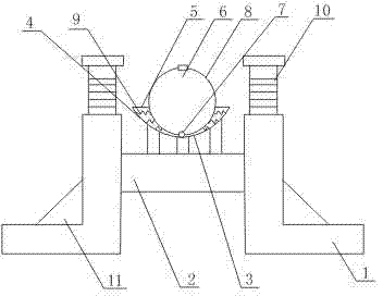 Fixing rack for supporting oil pipeline