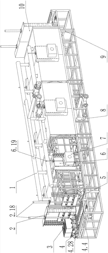 Baking and drying production line of lithium ion battery cell