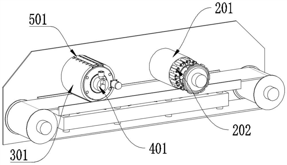 Shearing mechanism for mask melt-blown cloth production