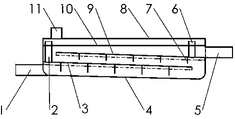 Clarifying device and clarifying method for glass