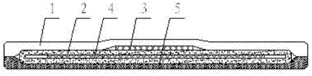 Thin sanitary towel with two absorption-aiding layers