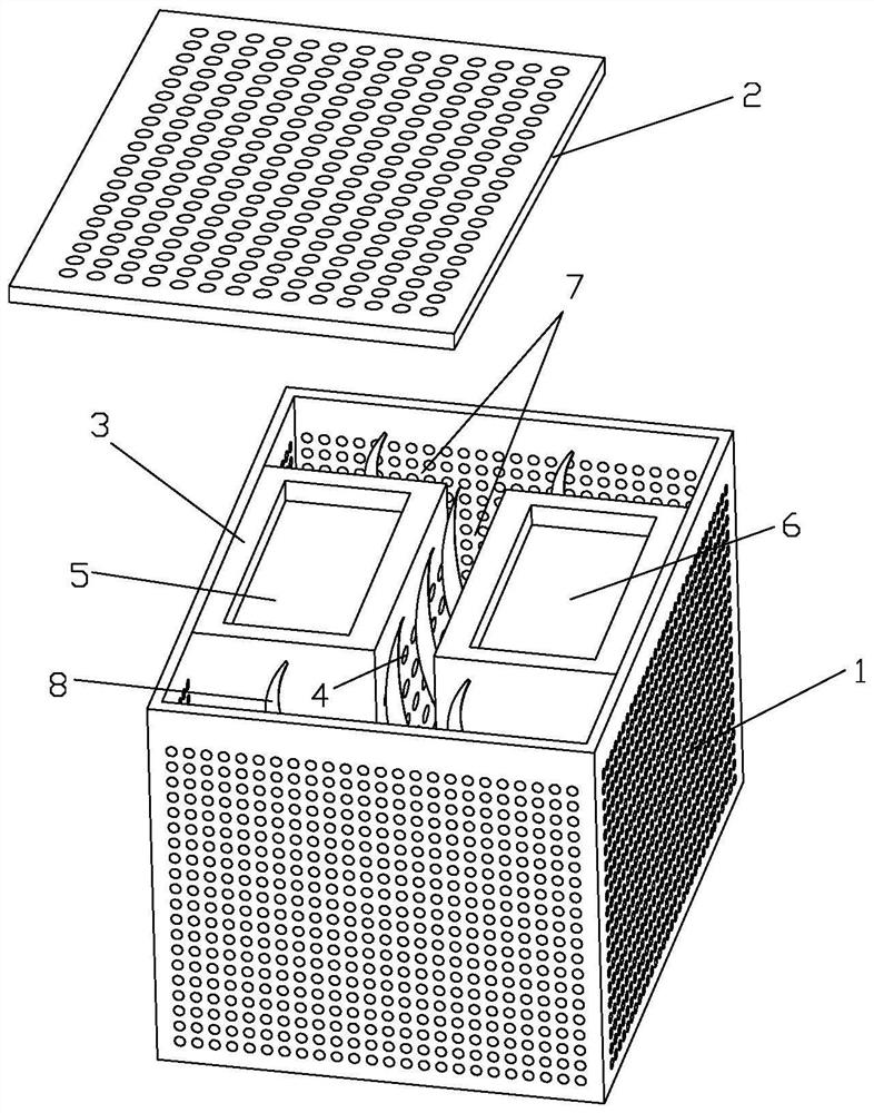 Intelligent breeding box for crabs and shrimps