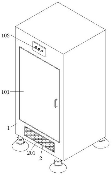 Server cabinet loaded with ERP software system