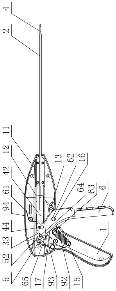 Deep soft tissue stitching instrument