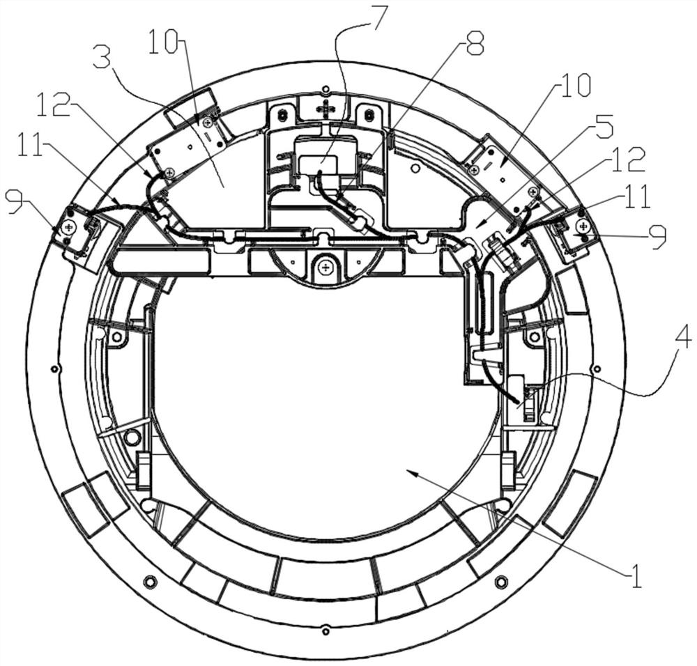 Chassis components and air conditioners