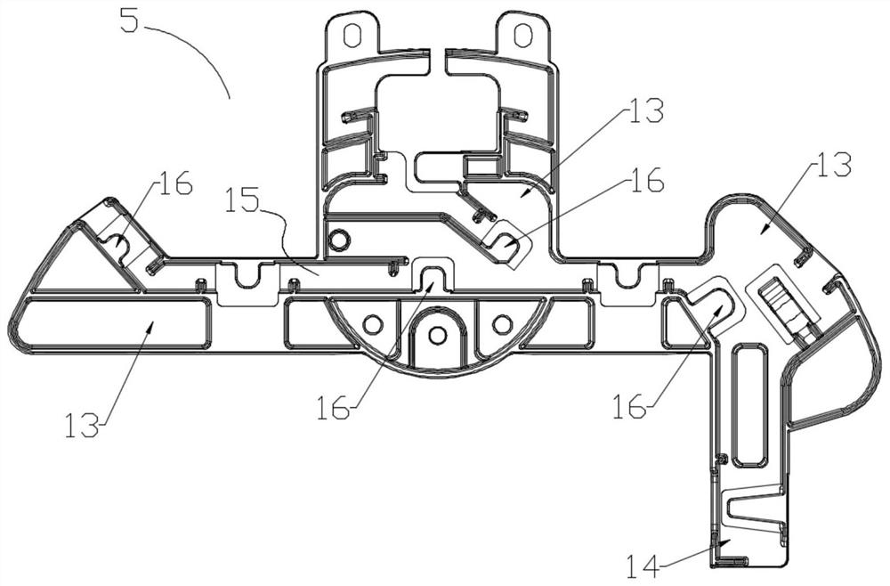 Chassis components and air conditioners