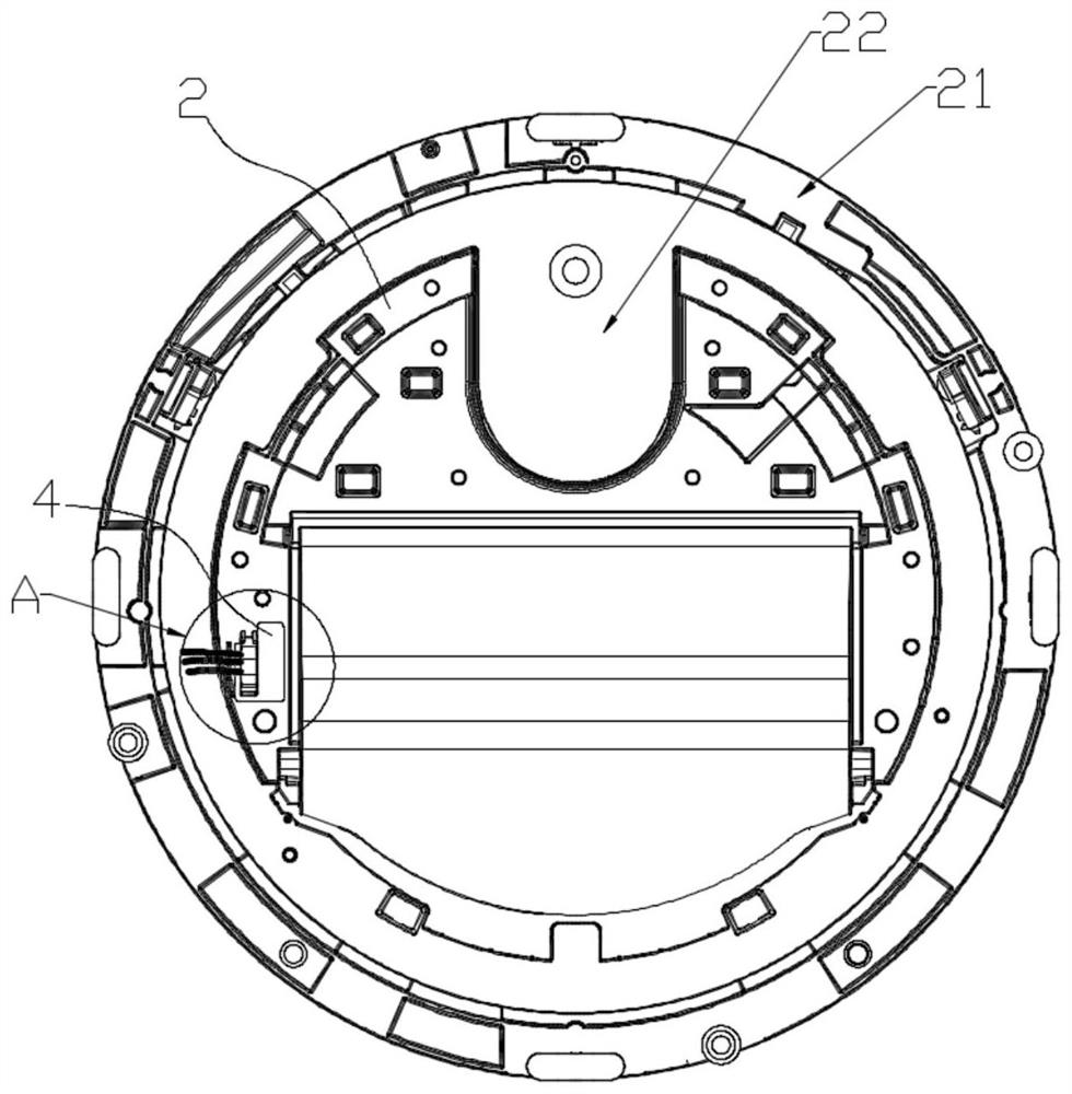 Chassis components and air conditioners