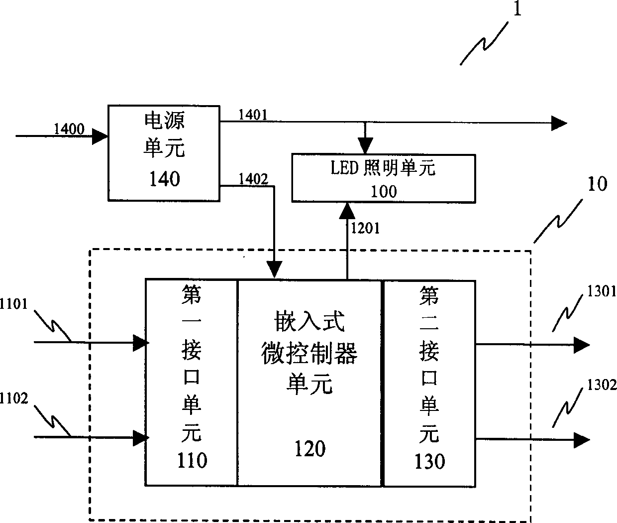 Non addressing type inserted 2 wire communication and control apparatus thereof