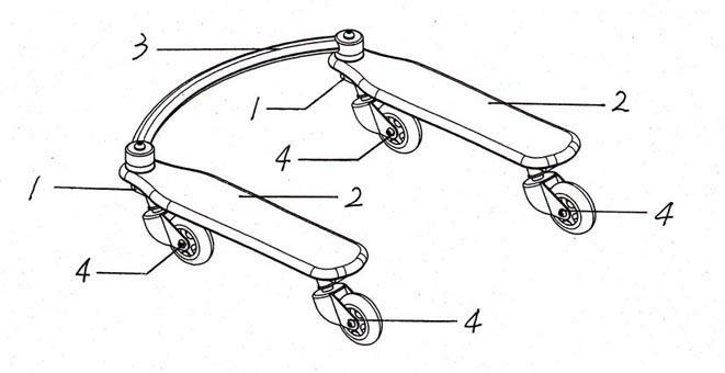 Breaststroke skateboard