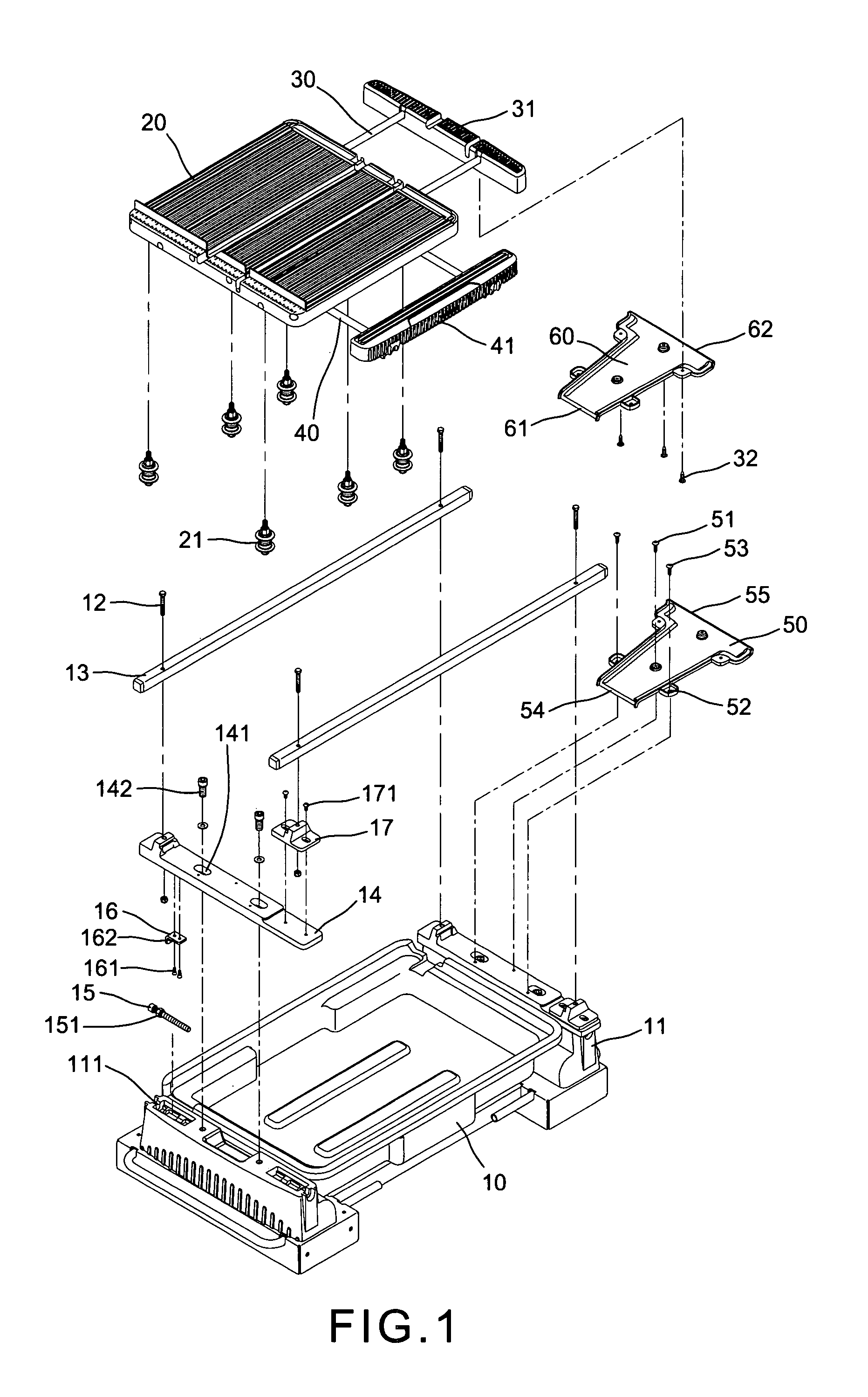 Platform minute adjustment, expansion and water collection devices