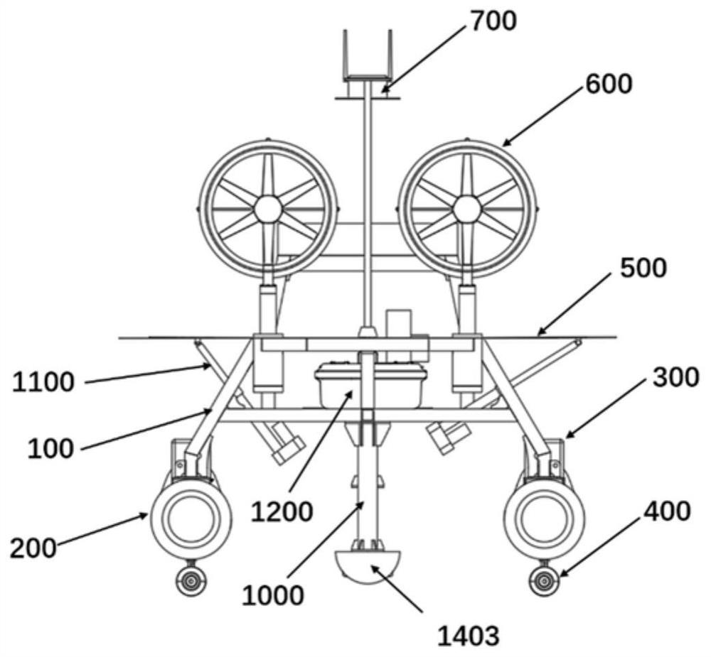 Wind energy and solar energy hybrid driven unmanned sea-air three-dimensional monitoring ship