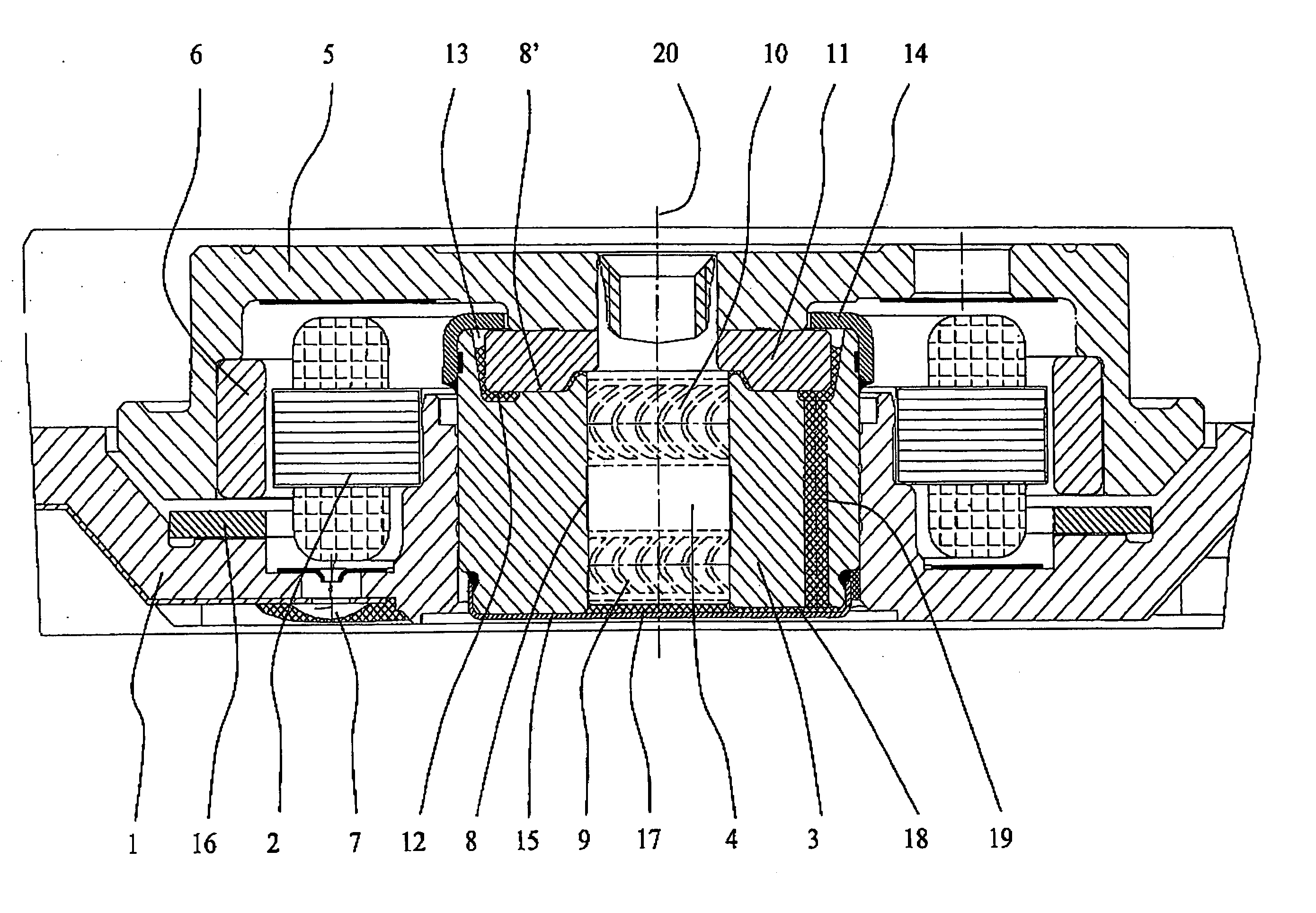 Spindle motor having a hydrodynamic bearing system