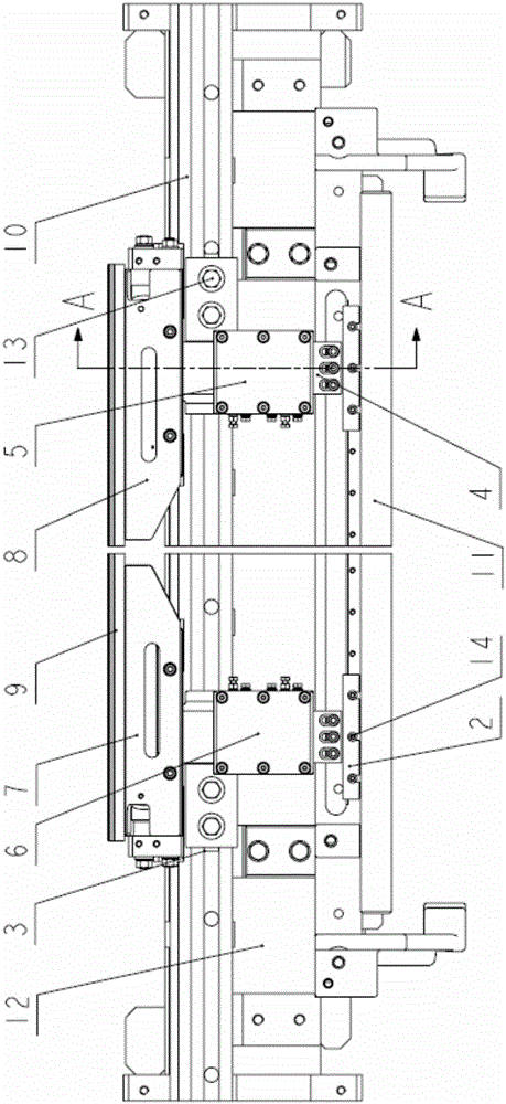 Stroke-adjustable movable temple device