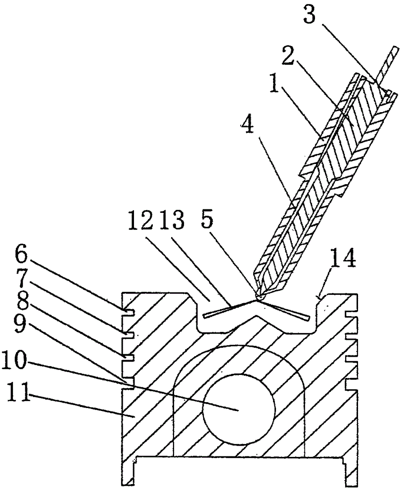 New acting system of direct-injection diesel engine