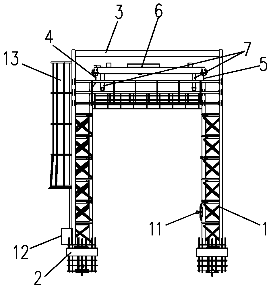 A support platform for measuring the volume of a vehicle compartment and its measuring method