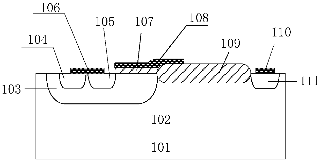 LDMOS device resistant to total dose effect