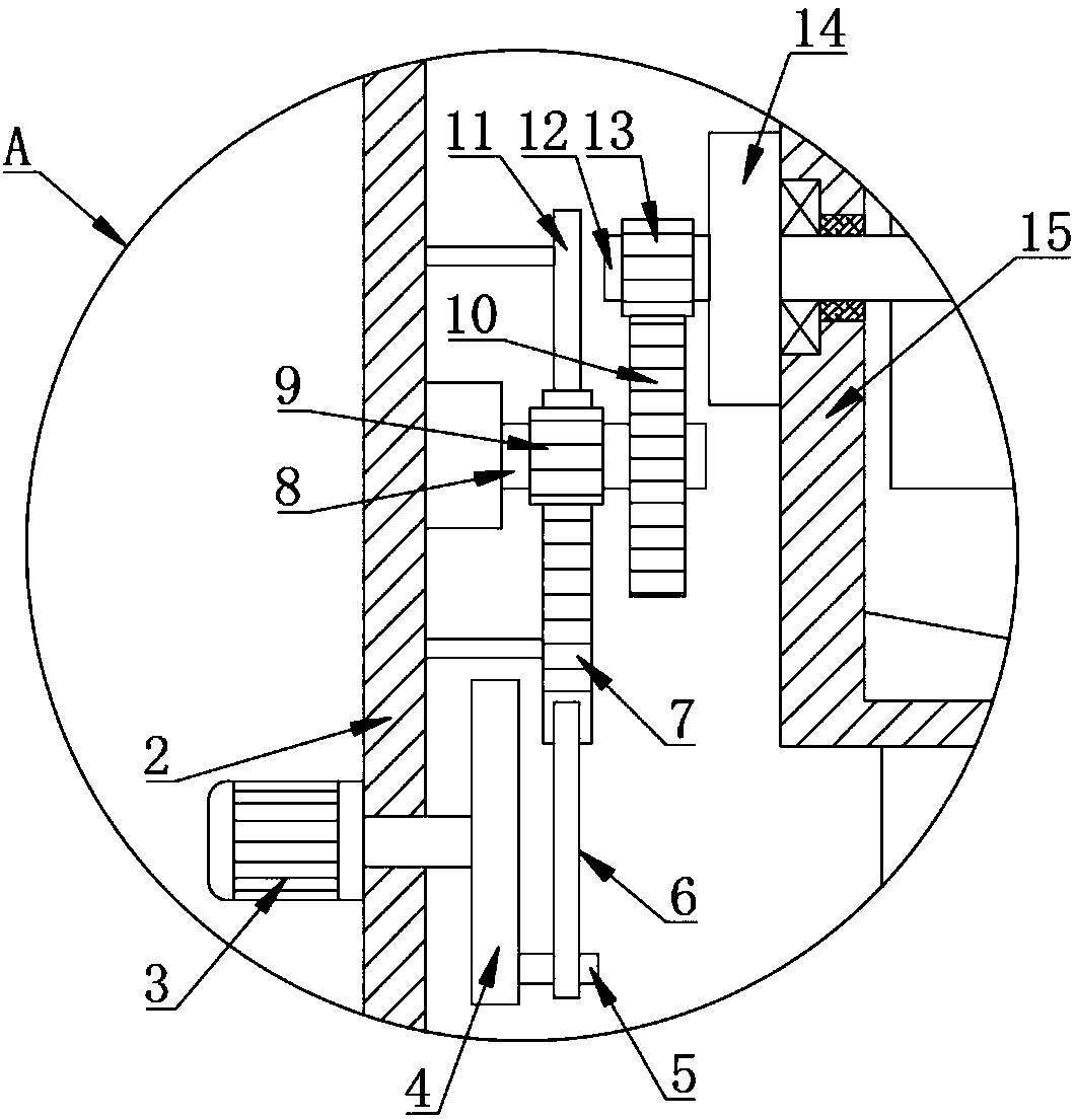 Tea drying device with reciprocating material turnover