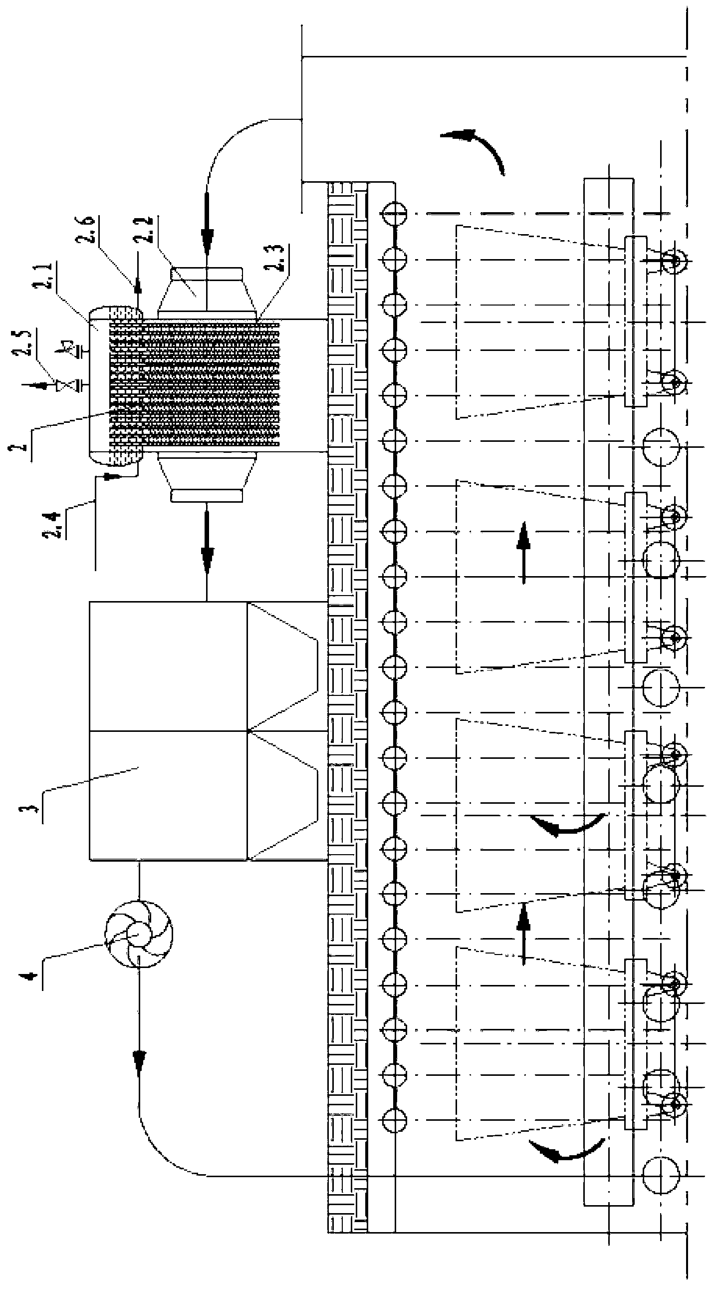 Waste heat recovery device and waste heat recovery method during condensation of molten calcium carbide