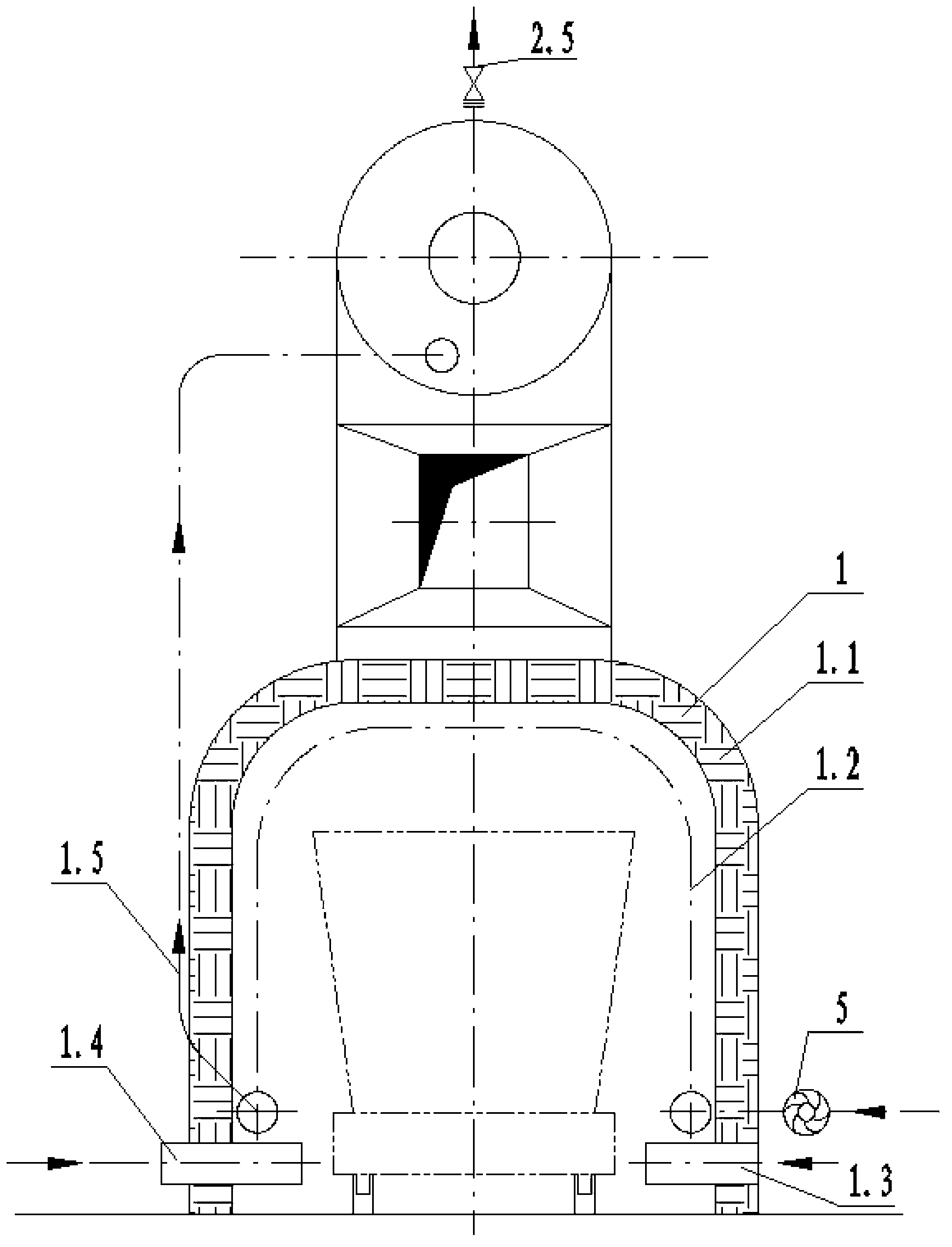 Waste heat recovery device and waste heat recovery method during condensation of molten calcium carbide