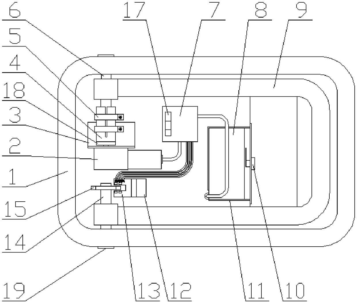 Anti-collision pressure-resistance parking lock bringing convenience to battery replacement