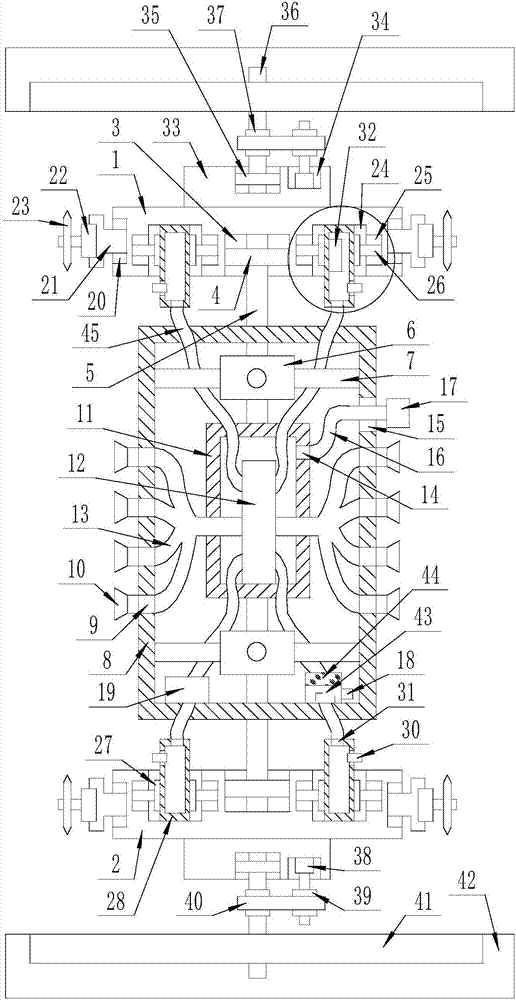 Spraying device for green vegetation