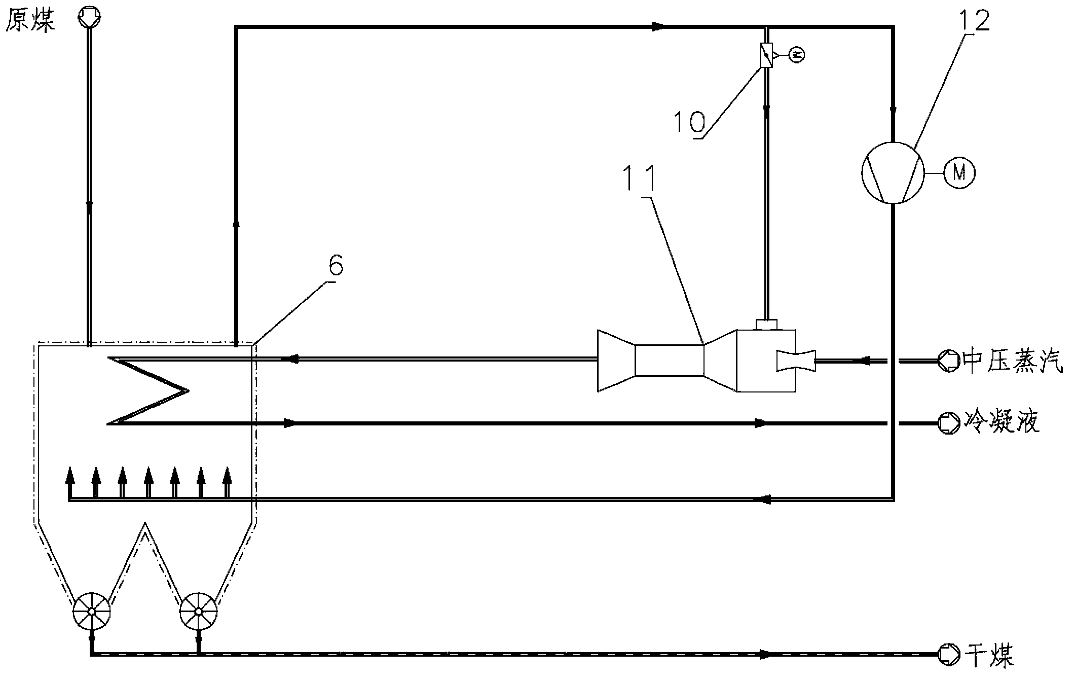 Steam fluid bed drying device and steam fluid bed drying method