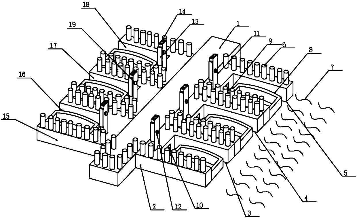 Shared motorboat and system and pontoon device