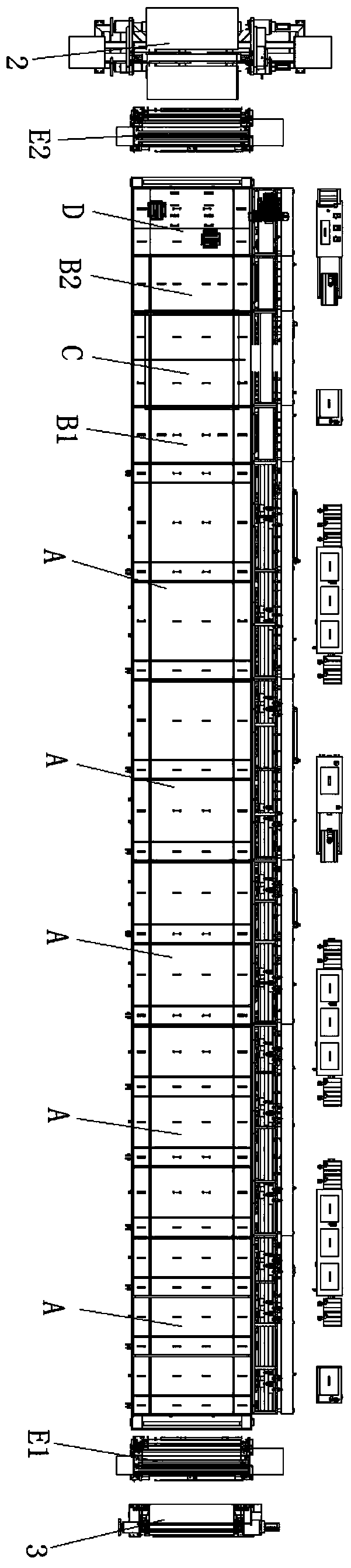 Flattening roller, conveying mechanism and treatment device