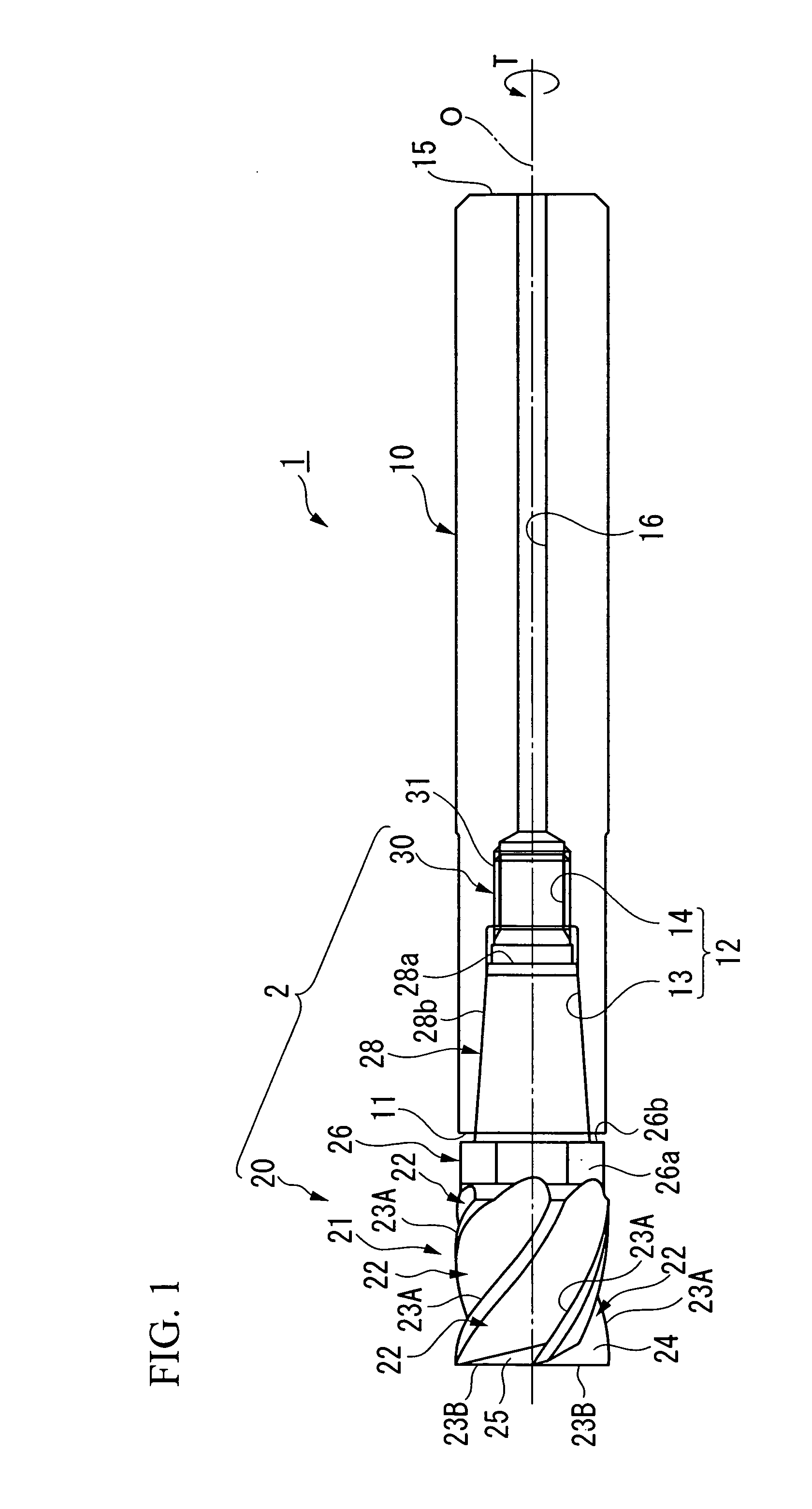 Exchangeable cutting head and cutting tool having the same