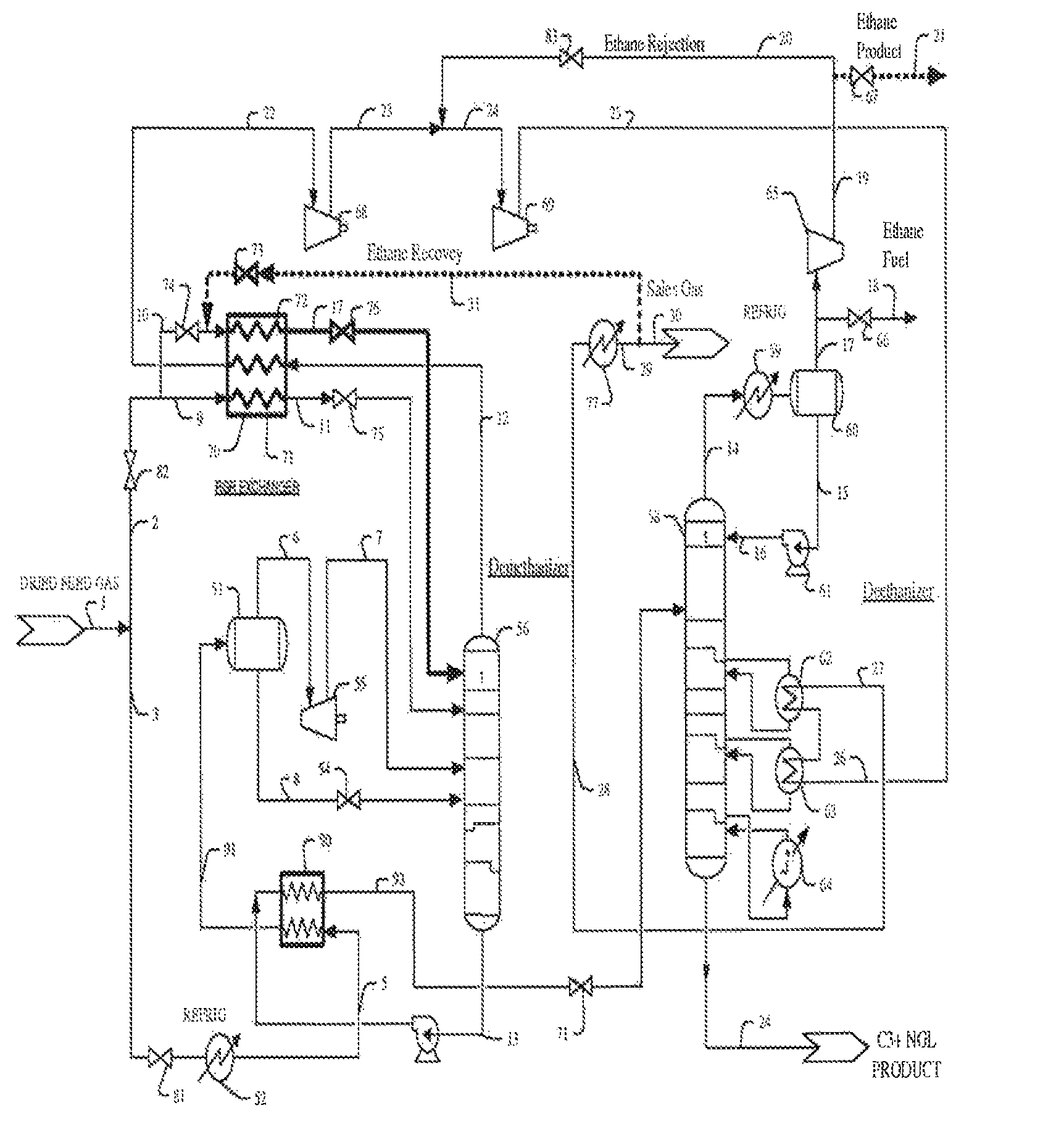 Flexible NGL recovery methods and configurations