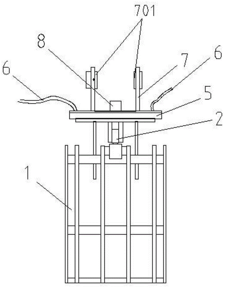 Hydraulic rotary clamp metal structural element