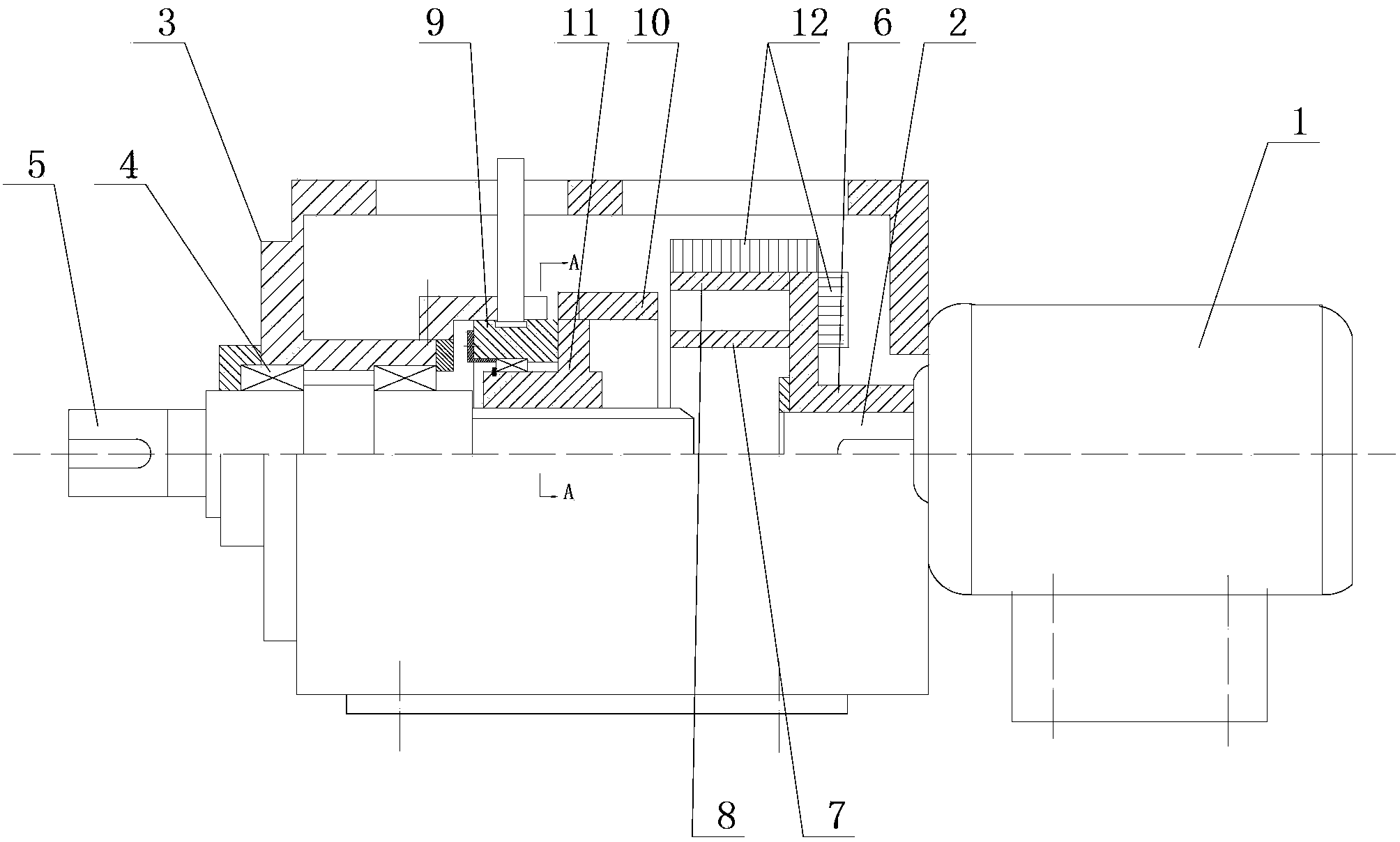 Permanent magnetic speed regulating motor