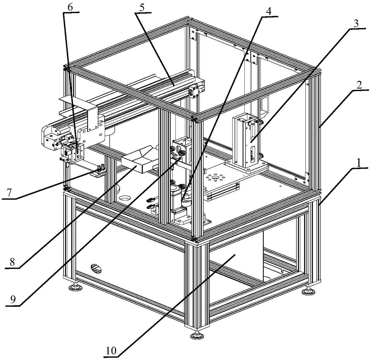 Air cylinder gasket automatic assembly device