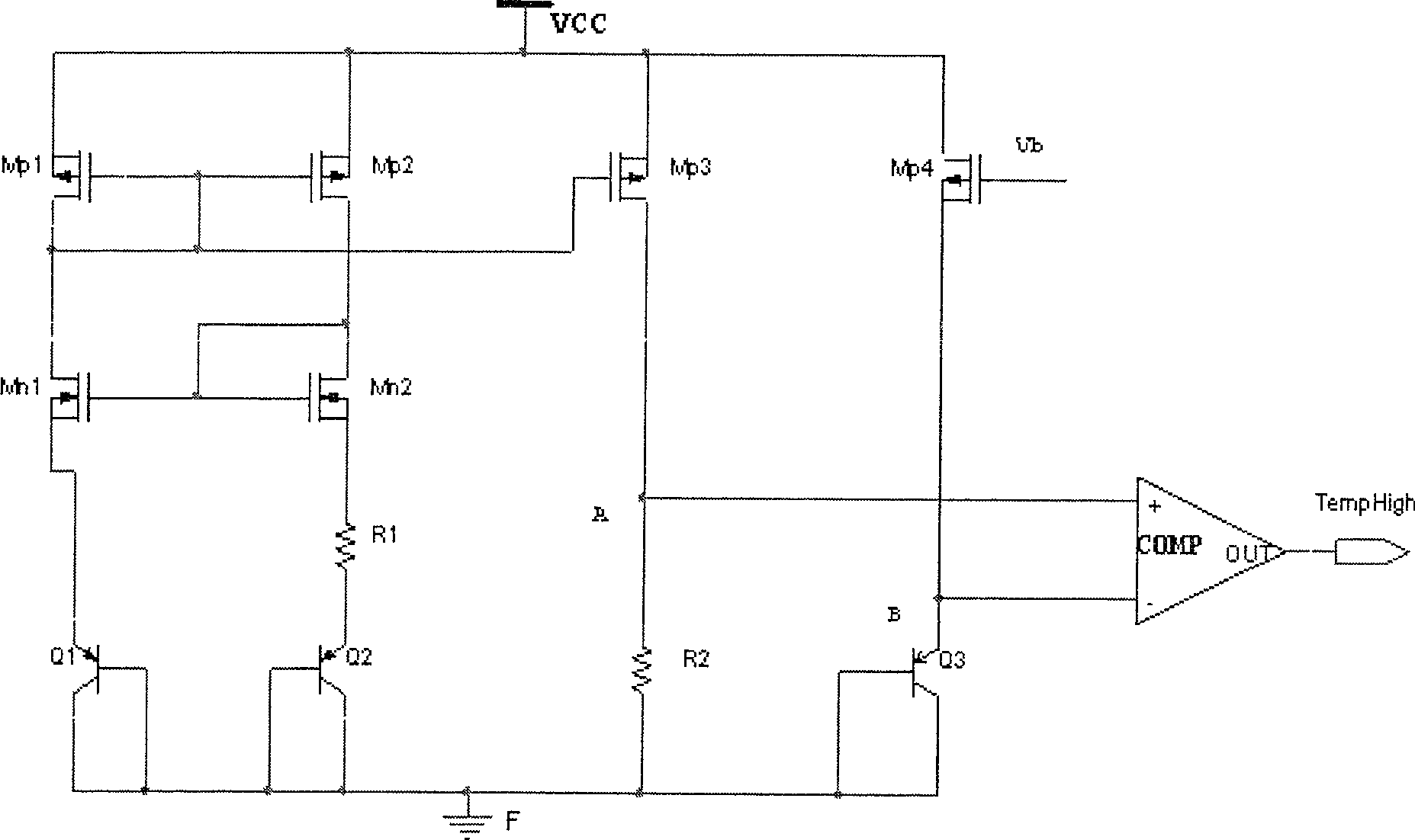 Temperature observation circuit