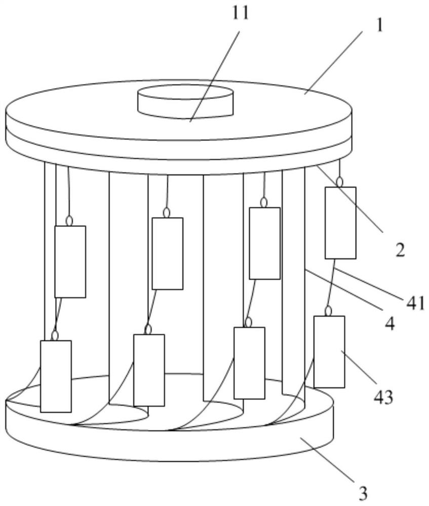 Rotary opening type cultural and creative product packaging and displaying device