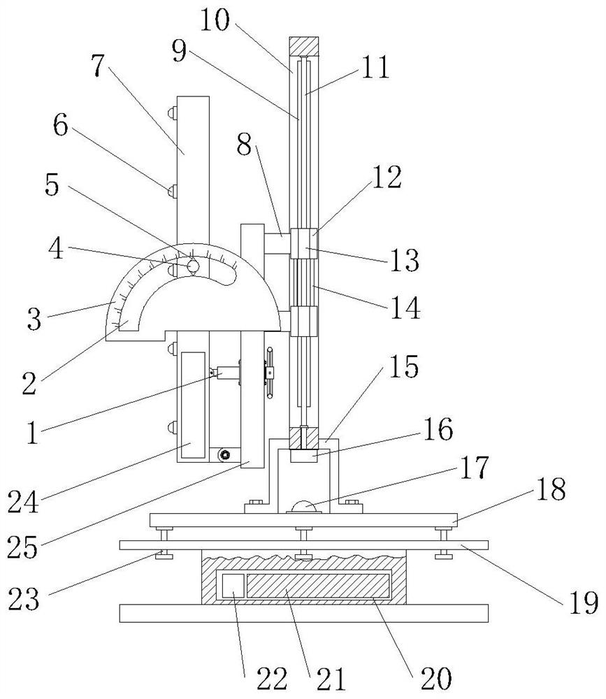 An error calibration device for quality inspection of construction engineering