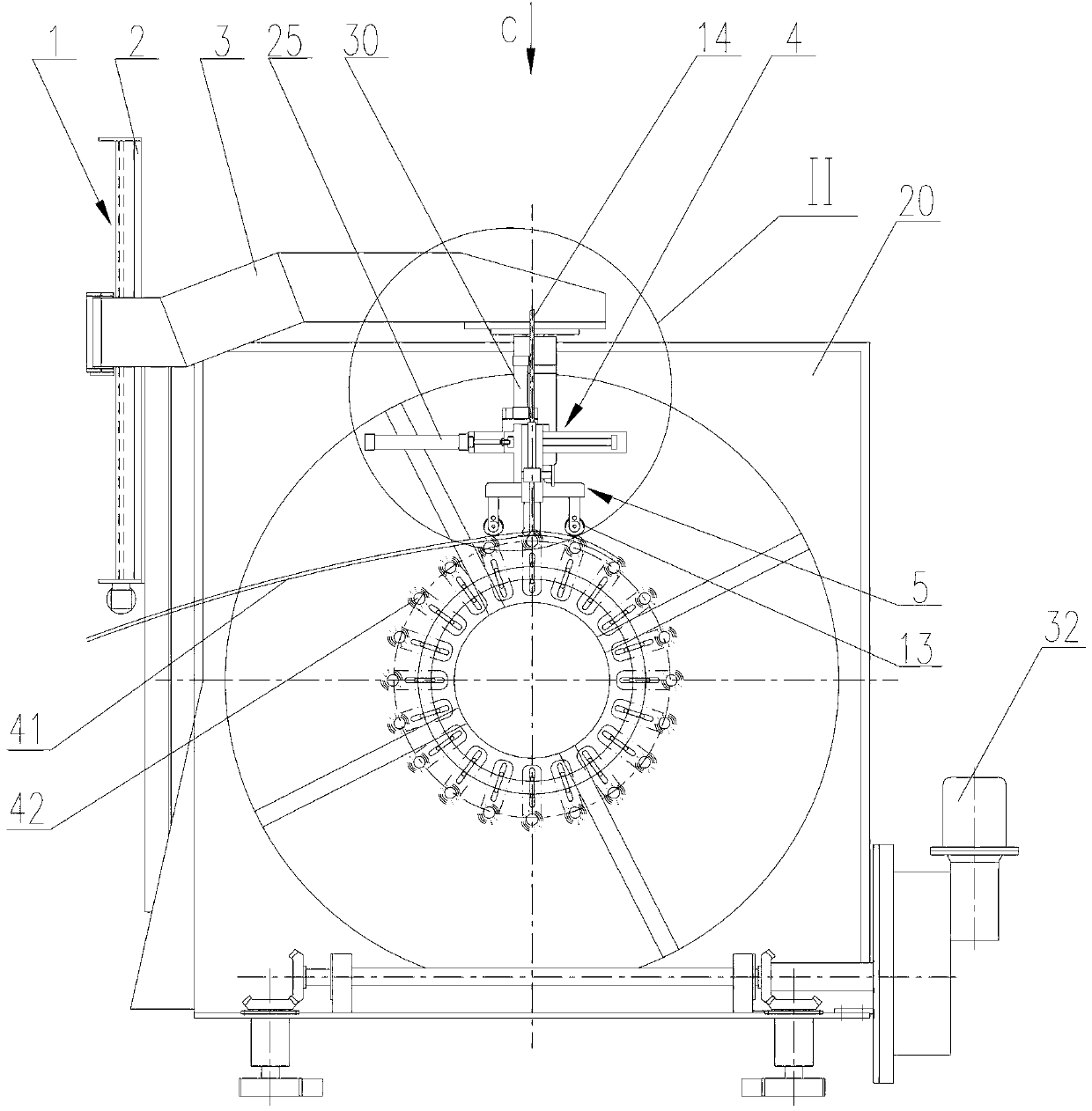 Novel automatic welding device of reinforcing cage forming machine