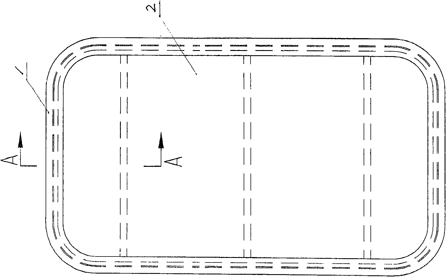 Hinged pressure-proof water tight door